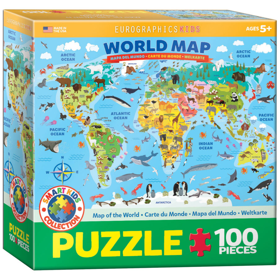 Puzzle Carte illustrée du monde