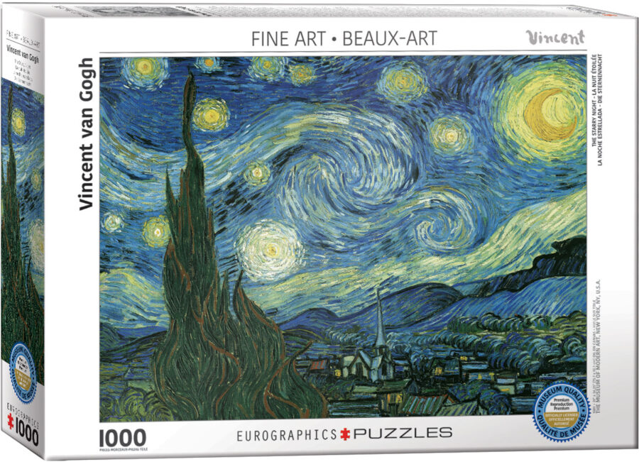 Puzzle Starry Night : This painting is regarded as among Van Gogh's