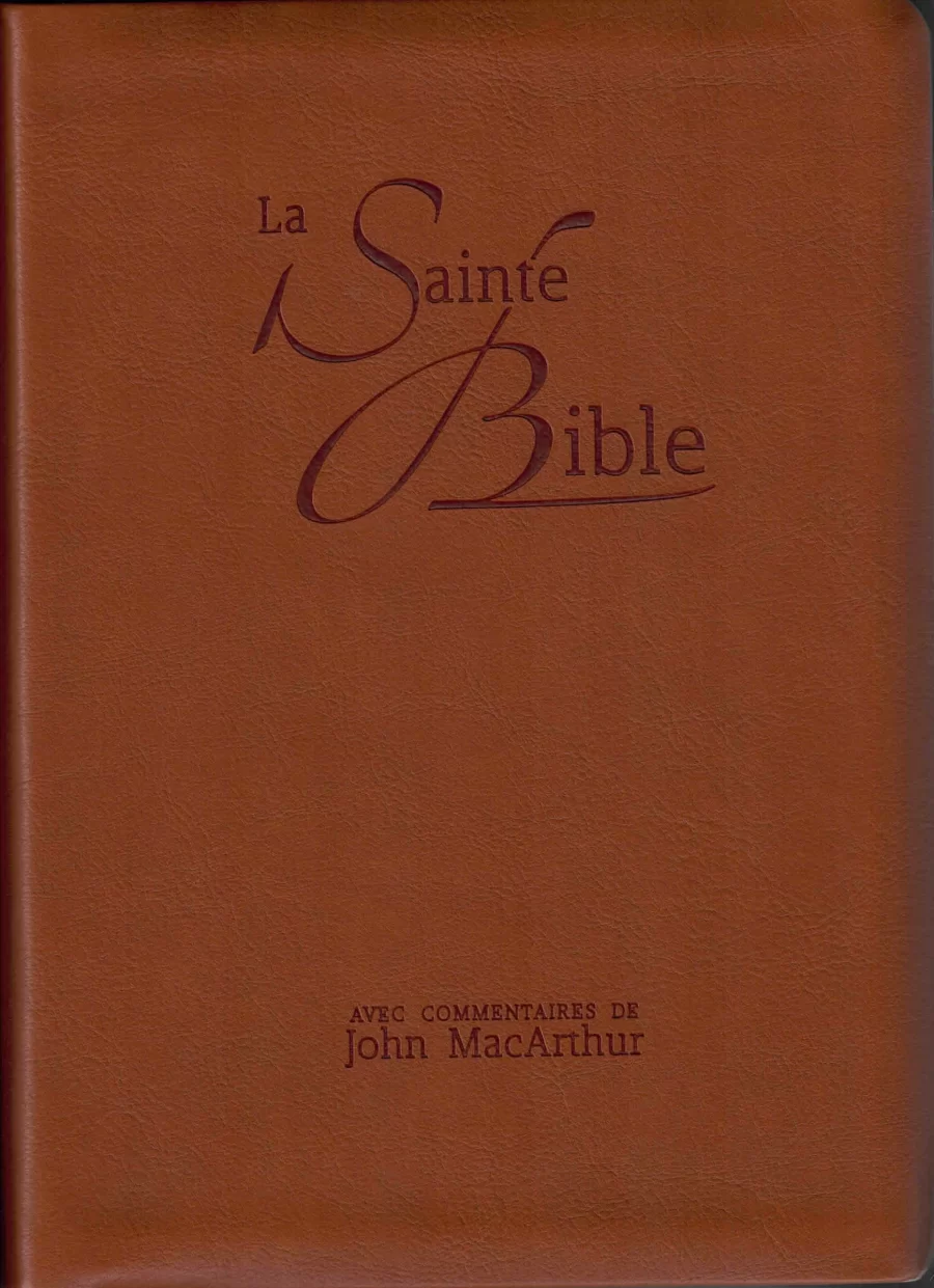 Bible d'étude Segond NEG MacArthur (couverture souple, similicuir) - John MacArthur par Société biblique de Genève