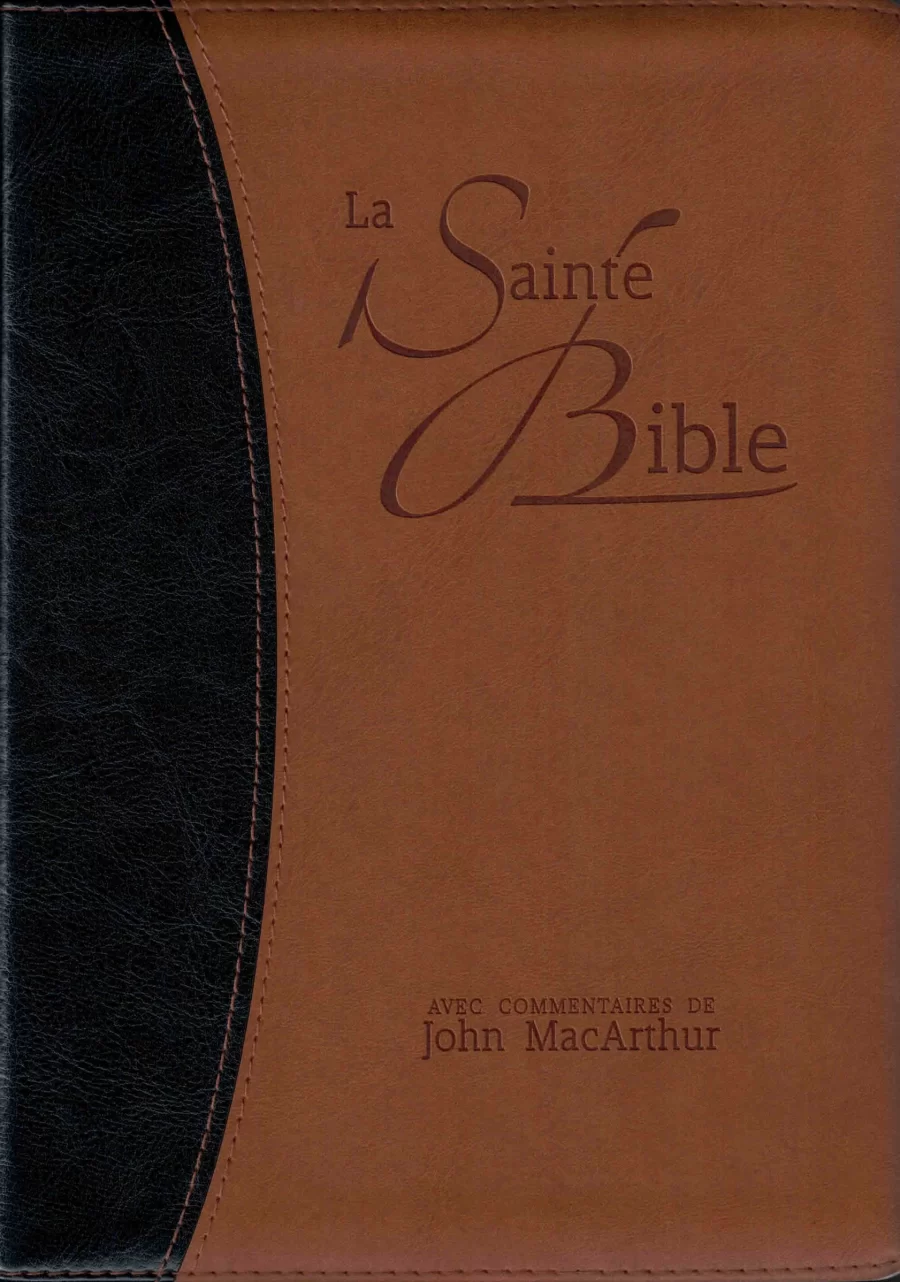 Bible d'étude Segond NEG MacArthur (couverture souple, similicuir, tranche or) - John MacArthur par Société biblique de Genève