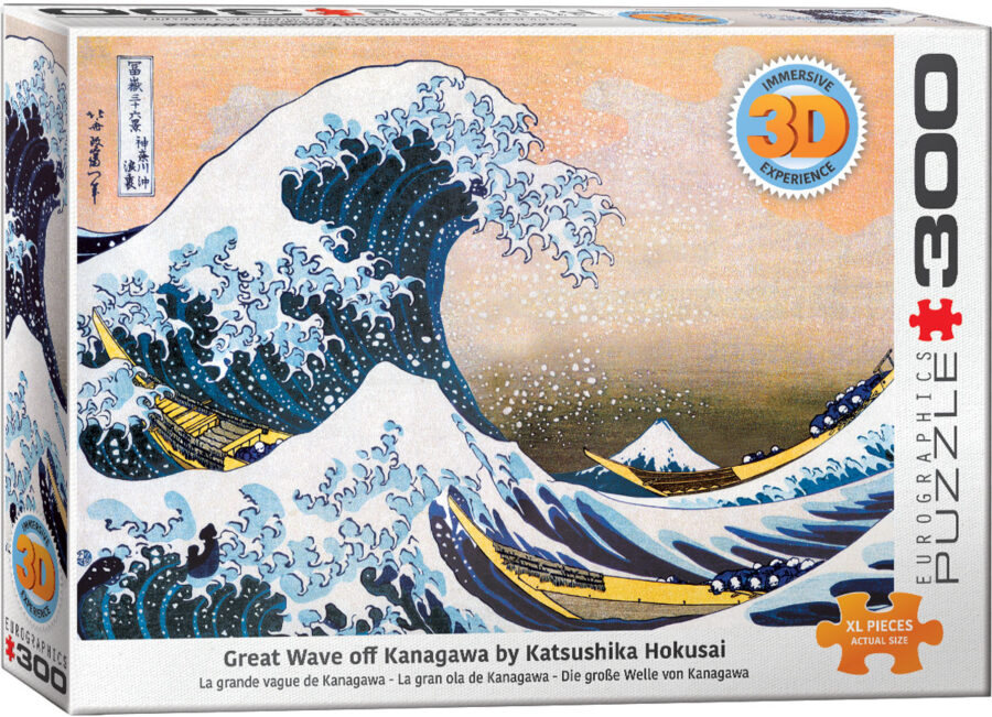 Grande vague au large de Kanagawa Lenticulaire 3D 300-pièces Puzzle