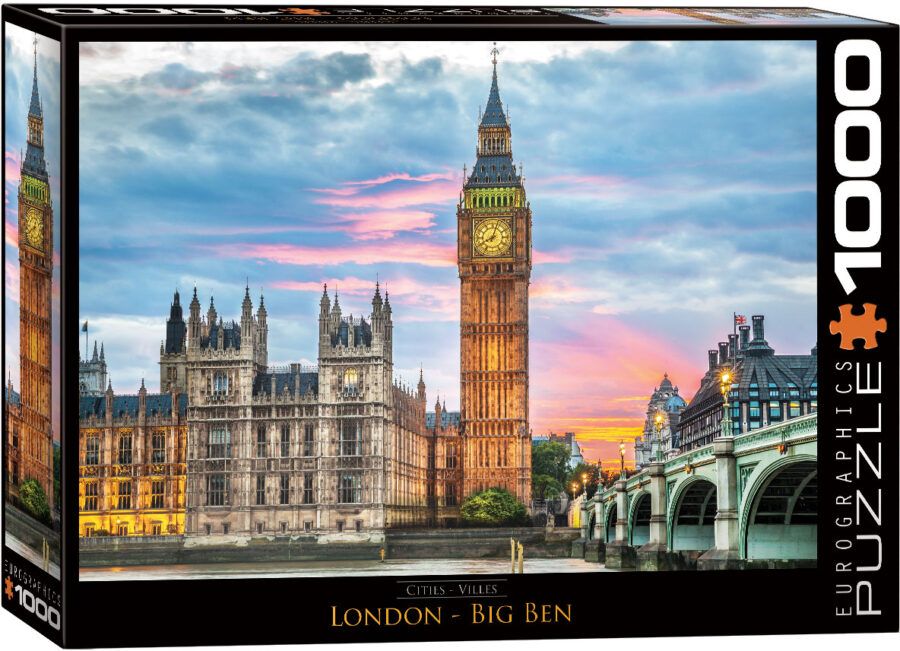 London Big Ben, Puzzle 1000 pièces Puzzles pour adultes casse tête Jigsaw puzzle jeu de société puzzle jeu jouets