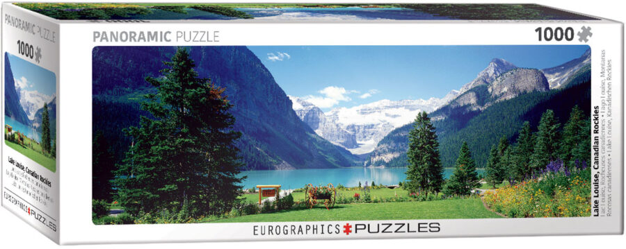 Lake Louise Les Rocheuses canadiennes puzzle 1000 pièces panoramique