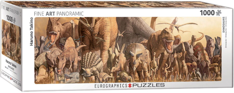 Dinosaures puzzle 1000 pièces panoramique Puzzles pour adultes casse tête Jigsaw puzzle jeu de société jouets