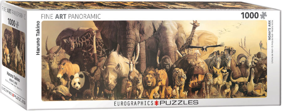 Arche de Noé, Puzzle 1000 pièces panoramique Puzzles pour adultes casse tête Jigsaw puzzle jeu de société puzzle jeu jouets