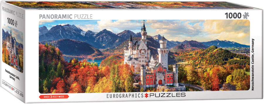 Château de Neuschwanstein en automne puzzle panoramique 1000 pièces Puzzles pour adultes casse tête Jigsaw puzzle jeu de société jouets.