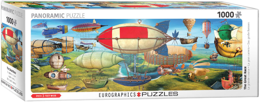 La grande course, puzzle 1000 pièces panoramique Puzzles pour adultes casse tête Jigsaw puzzle jeu de société puzzle jeu jouets