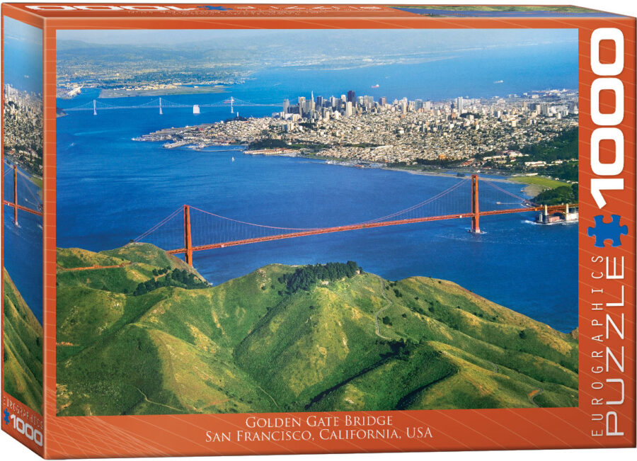 Golden Gate Bridge California, Puzzle 1000 pièces Puzzles pour adultes casse tête Jigsaw puzzle jeu de société puzzle jeu jouets