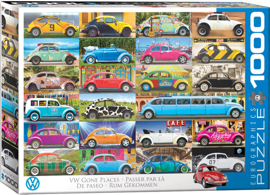 VW Gone Places, Puzzle 1000 pièces Puzzles pour adultes casse tête Jigsaw puzzle jeu de société puzzle jeu jouets