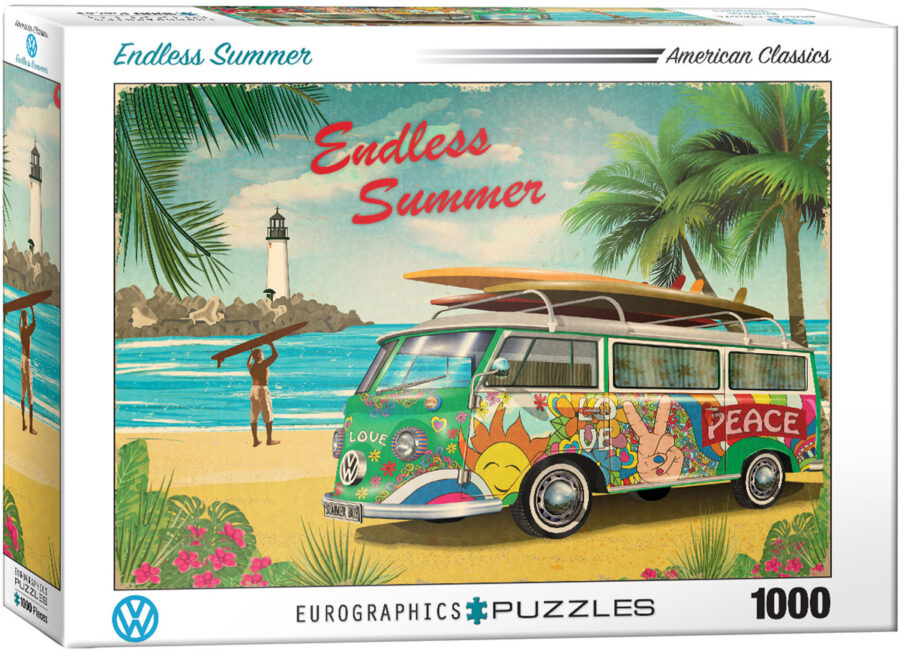 Été sans fin VW, Puzzle 1000 pièces Puzzles pour adultes casse tête Jigsaw puzzle jeu de société puzzle jeu jouets