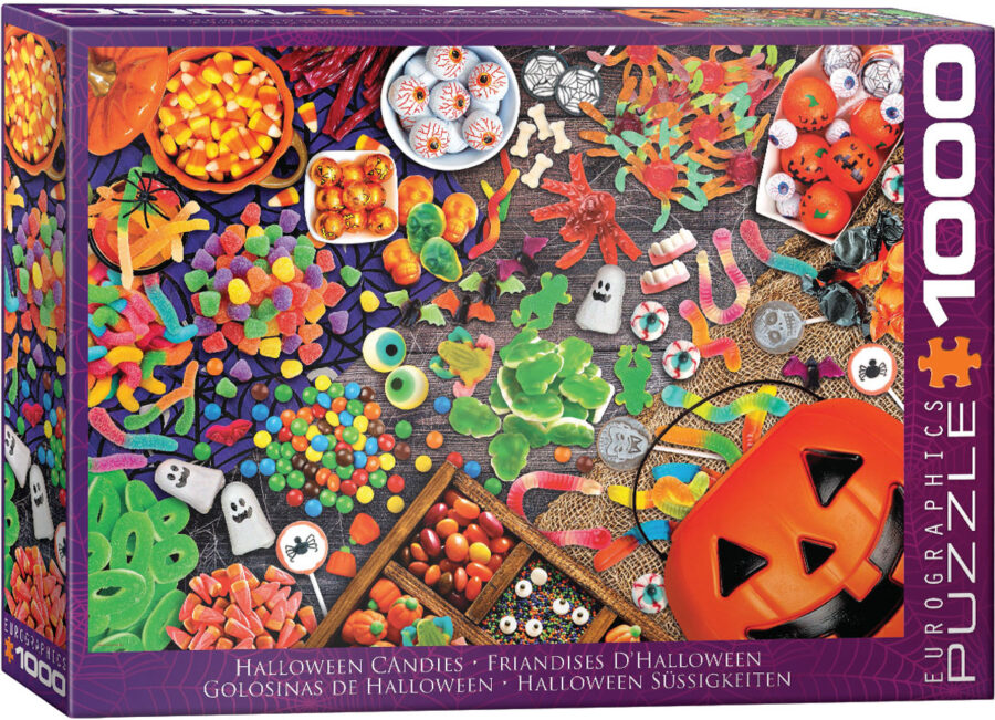 Halloween Candies, Puzzle 1000 pièces Puzzles pour adultes casse tête Jigsaw puzzle jeu de société puzzle jeu jouets.