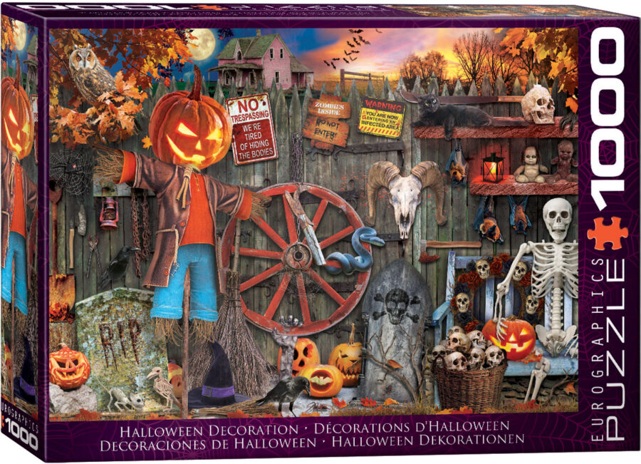 Halloween Decorations, Puzzle 1000 pièces Puzzles pour adultes casse tête Jigsaw puzzle jeu de société puzzle jeu jouets