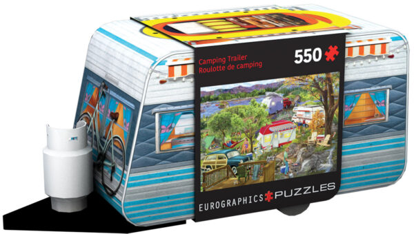 Puzzle 3D Roulotte de Camping 550 Pièces en Boîte Tendance Boîte métallique